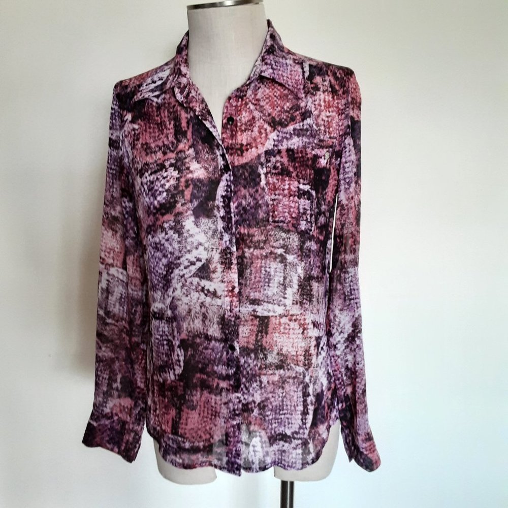 Guess Button-Down Blouse Size S - image 1